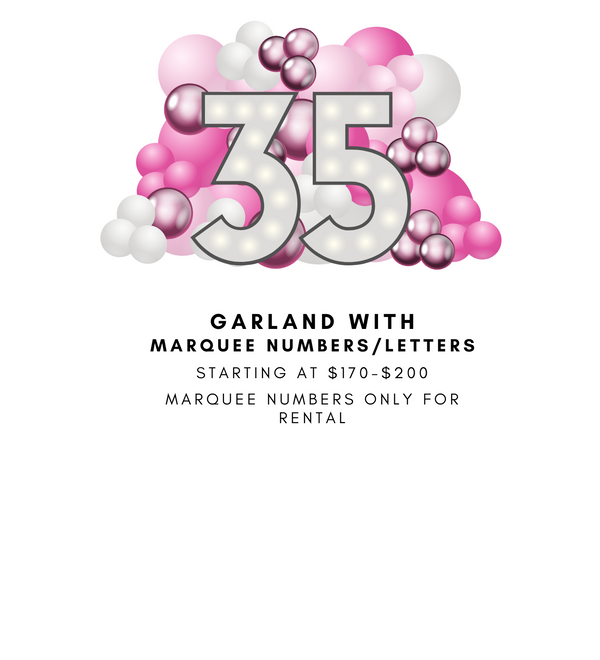 Garland With Marquee Numbers/Letters